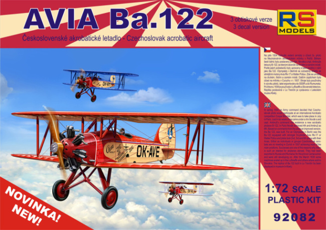 92082  авиация  Avia Ba.122  (1:72)