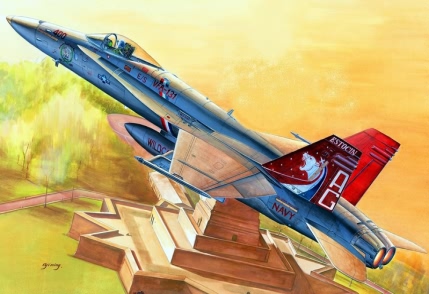 80321  авиация  F/A-18C HORNET  (1:48)