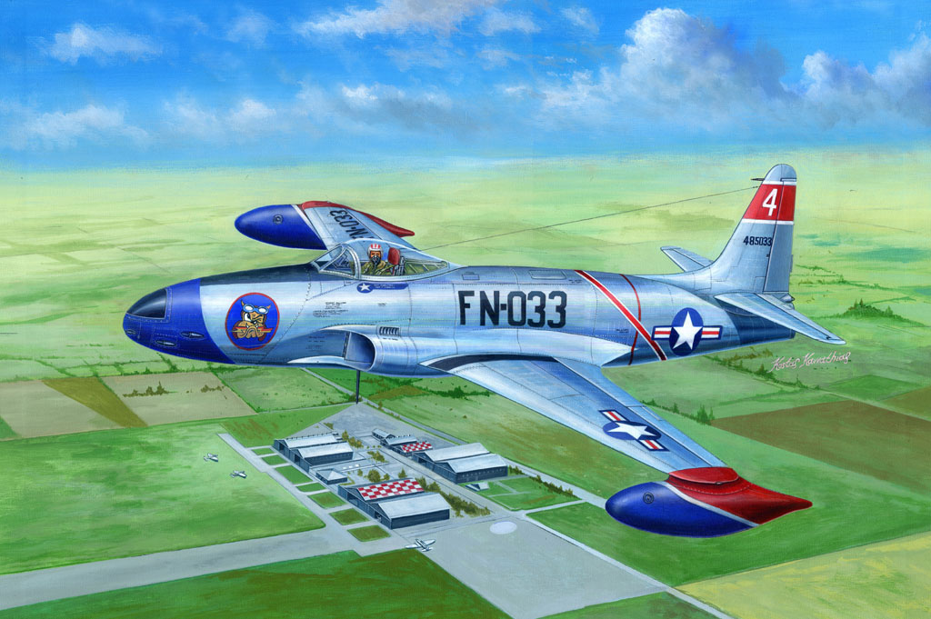 81723  авиация  F-80A Shooting Star fighter (1:48)