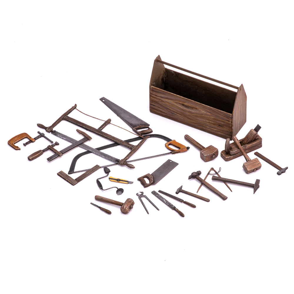 S-256  фототравление  Столярные инструменты, размер L  (1:24)