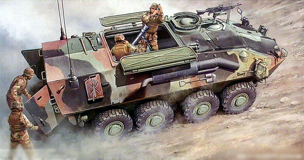 00391  техника и вооружение  БТР  LAV-M (Mortar Carrier Vehicle)  (1:35)