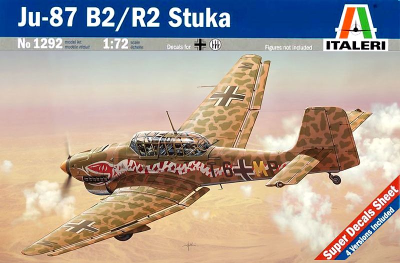 1292  авиация  Ju-87 B-2/R-1 Stuka  (1:72)