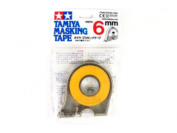 87030  инструменты для работы с краской  Маскировочная лента 6мм в пенале 