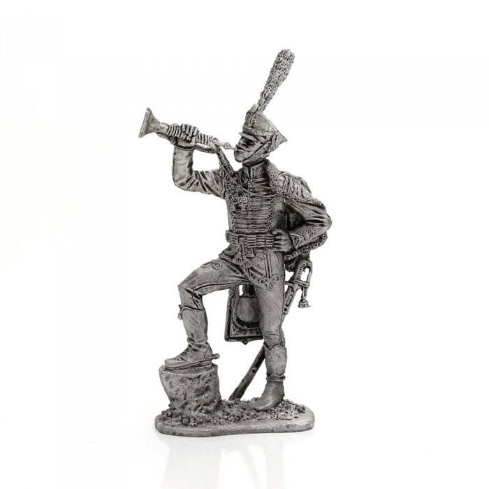 065 R  миниатюра  Трубач армейского гусарского полка, 1812