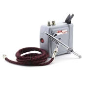 1282  аэрография  Набор для аэрографии. Компрессор, аэрограф, шланг.