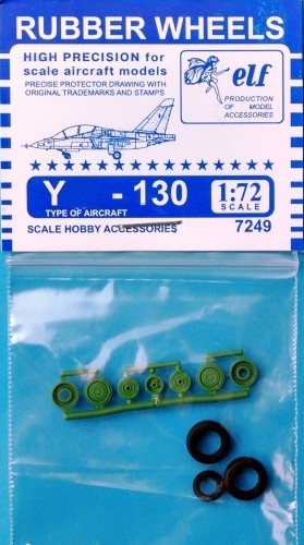 7249  дополнения из пластика  Rubber Wheels. Ya-130  (1:72)