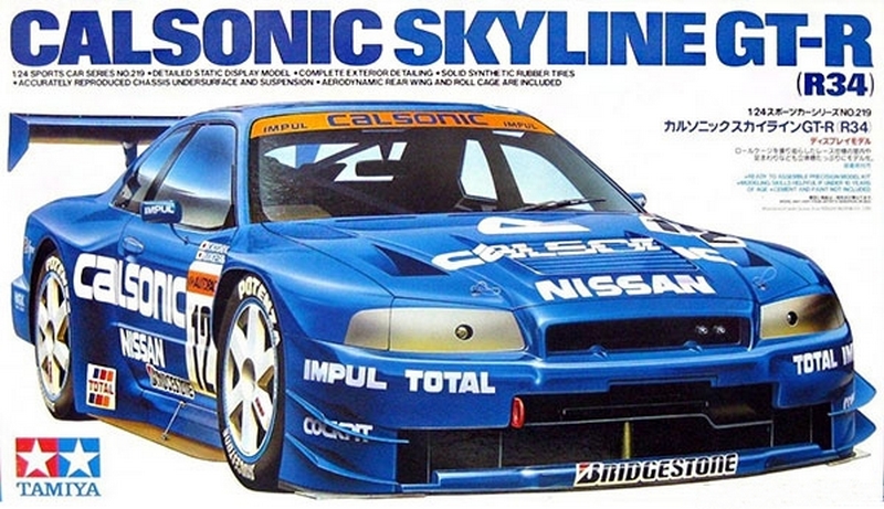24219  автомобили и мотоциклы  Calsonic Skyline GT-R (R34)  (1:24)