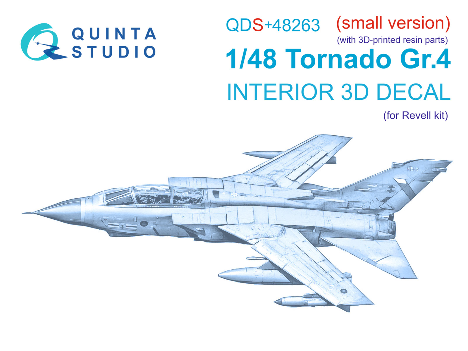 QDS+48263  декали   3D Декаль Tornado GR.4 (Revell) (малая версия) (с 3D-печатными деталями)  (1:48)