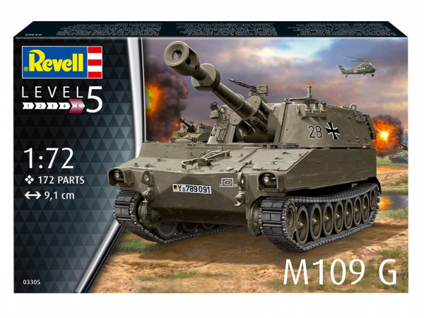 03305  техника и вооружение  САУ  M109 G  (1:72)