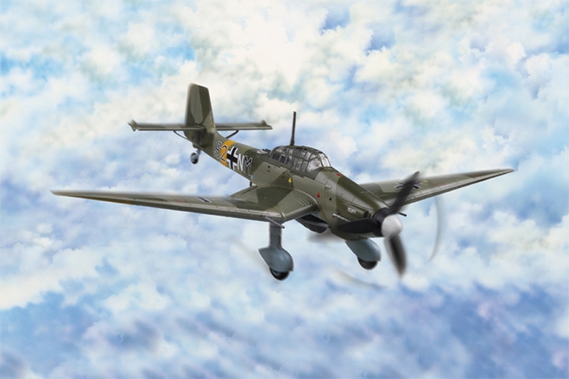 80286  авиация  Junkers Ju 87D-3 Stuka  (1:72)