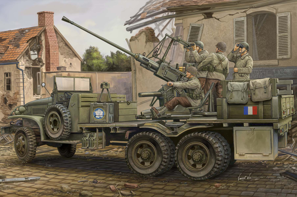 82459  техника и вооружение  GMC Bofors 40mm GUN   (1:35)