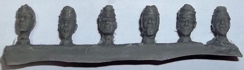 ZF35012  дополнения из смолы  Немецкие головы №2  (1:35)