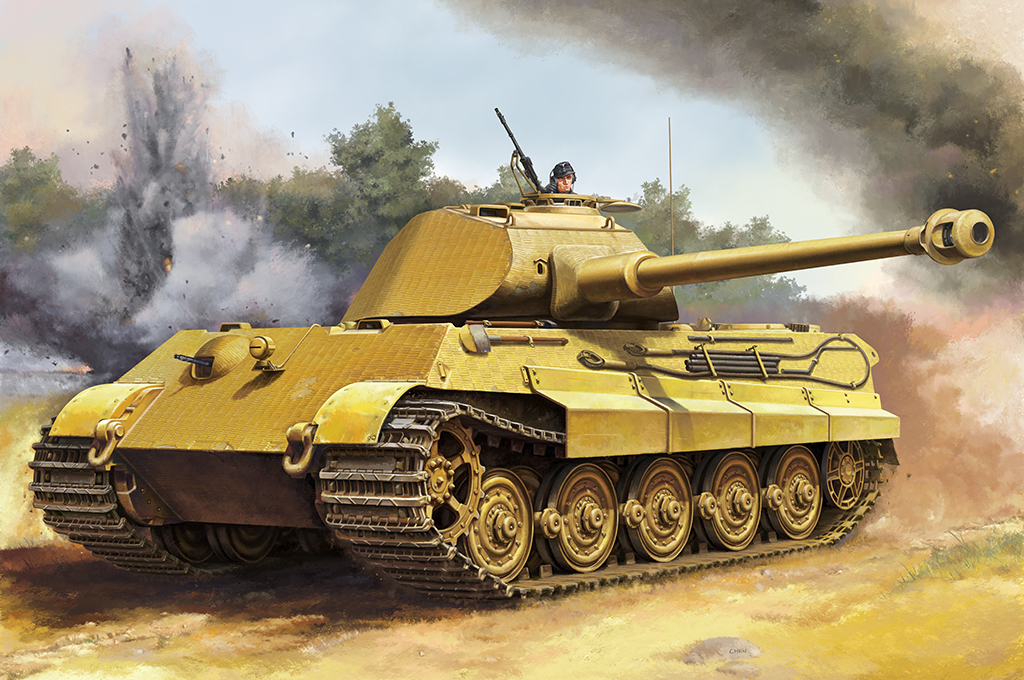 00948  техника и вооружение  Pz.Kpfw.VI Sd.Kfz.182 Tiger II (Porsche Early Fgst.Nr.280009)  (1:16)