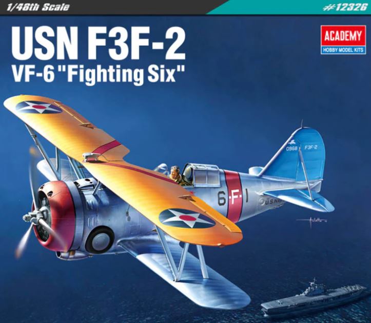 12326  авиация  US Navy Fighter F3F-2  (1:48)