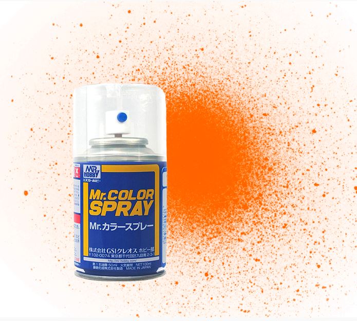 S 49  краска в баллончиках т.м. MR.HOBBY 100мл  CLEAR ORANGE