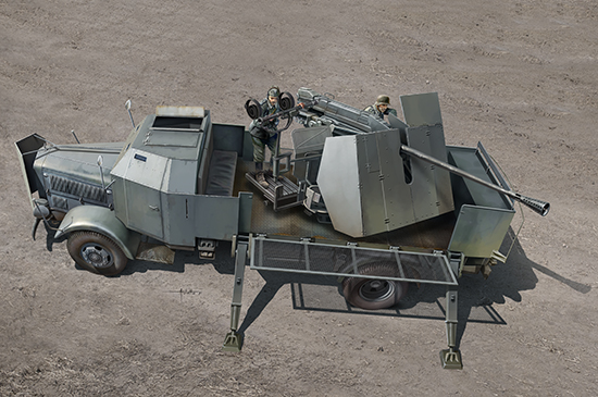 09594  техника и вооружение  L4500A mit 5cm Flak 41 II  (1:35)