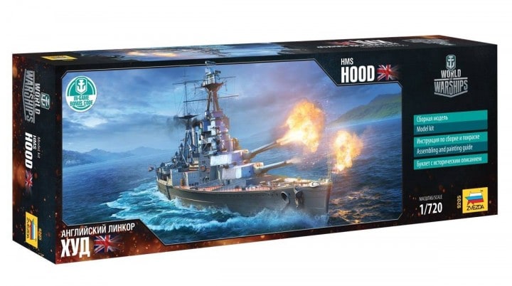 9205  флот  Английский Линкор Худ (1:720)
