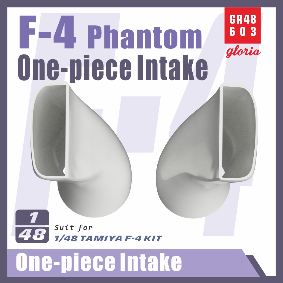 GR48603  дополнения из смолы  F-4 Phantom One-piece intake for Tamiya  (1:48)