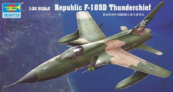 02201(E)   авиация  F-105D Thunderchief  (с дополнениями)  (1:32)