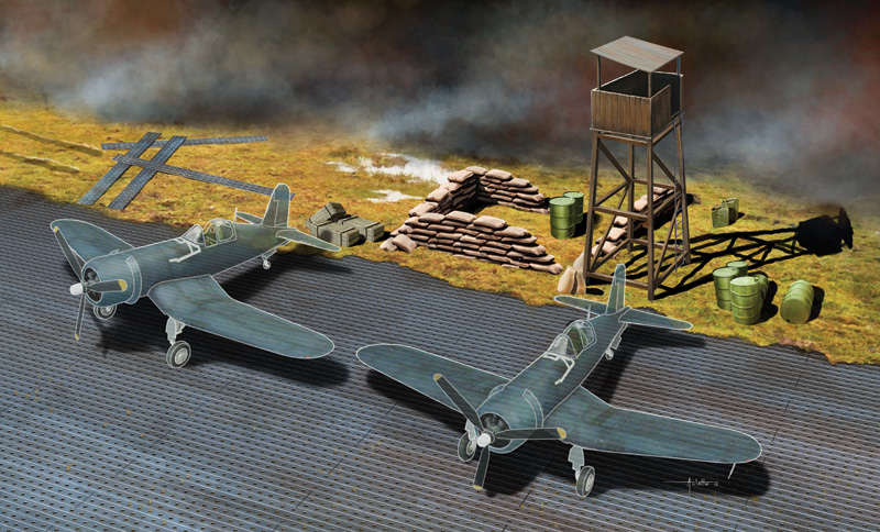 1327  наборы для диорам  PSP - PIERCED STEEL PLANKING (1:72)