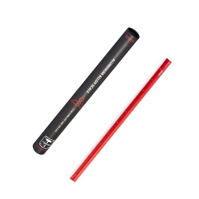 AT-AS  ручной инструмент  Алюминиевая трехгранная линейка 6 масштабов