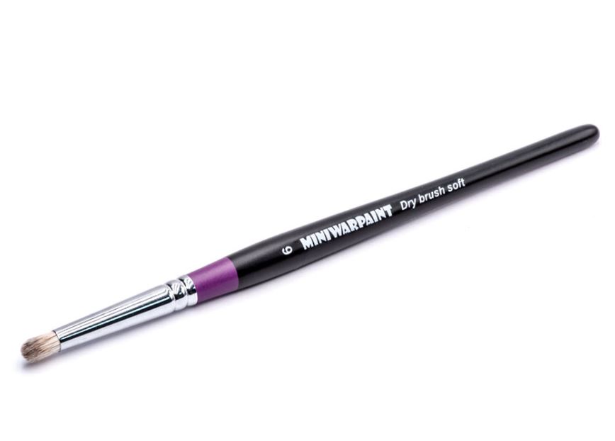 T-041  кисти  Кисть MiniWarPaint серии Drybrush soft №6