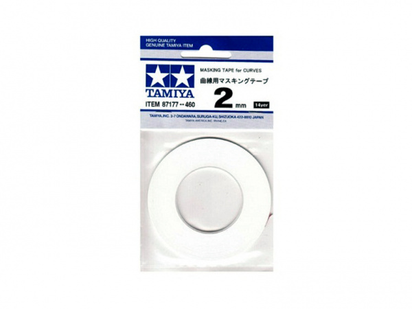 87177  инструменты для работы с краской  Маскирующая лента гибкая 2мм. полимерная