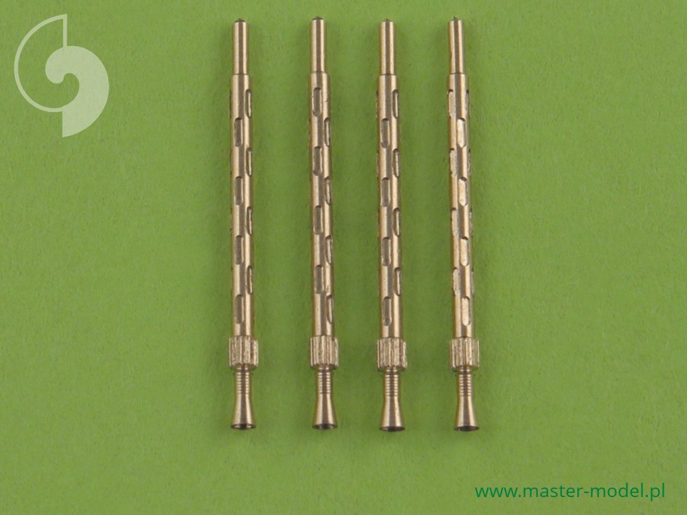 AM-48-026  дополнения из металла  Стволы к пулемету Browning Mk.II с пламегасителем 7,7мм. 4шт.  (1: