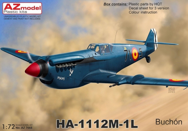 AZ7668  авиация  HA-1112V-1L Buchon  (1:72)