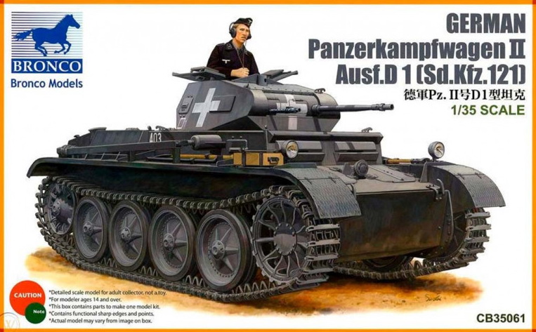 CB35061  техника и вооружение  German Panzerkampfwagen II Ausf.D1 (Sd.Kfz.121) (1:35)