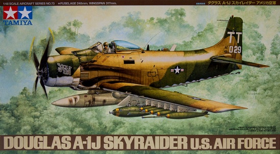 61073  авиация  Douglas A-1J Skyraider U.S. Air Force  (1:48)