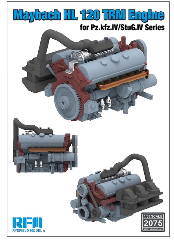RM-2075  дополнения из пластика  Maybach HL 120 TRM Engine for Pz.kfz.IV/StuG.IV Series  (1:35)