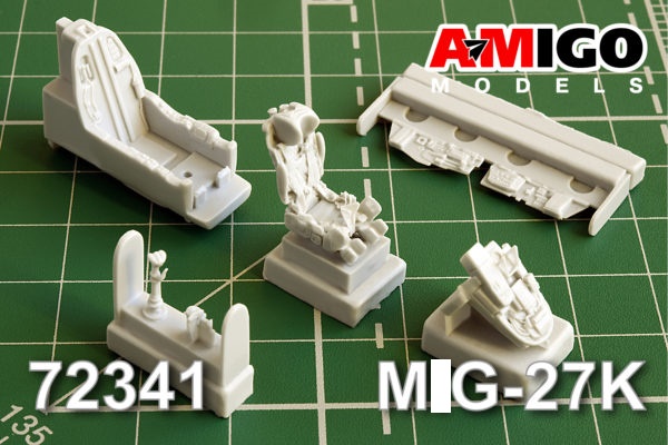 AMG 72341  дополнения из смолы  Кабина самолета М&Г-27К с катапультным креслом КМ-1М  (1:72)