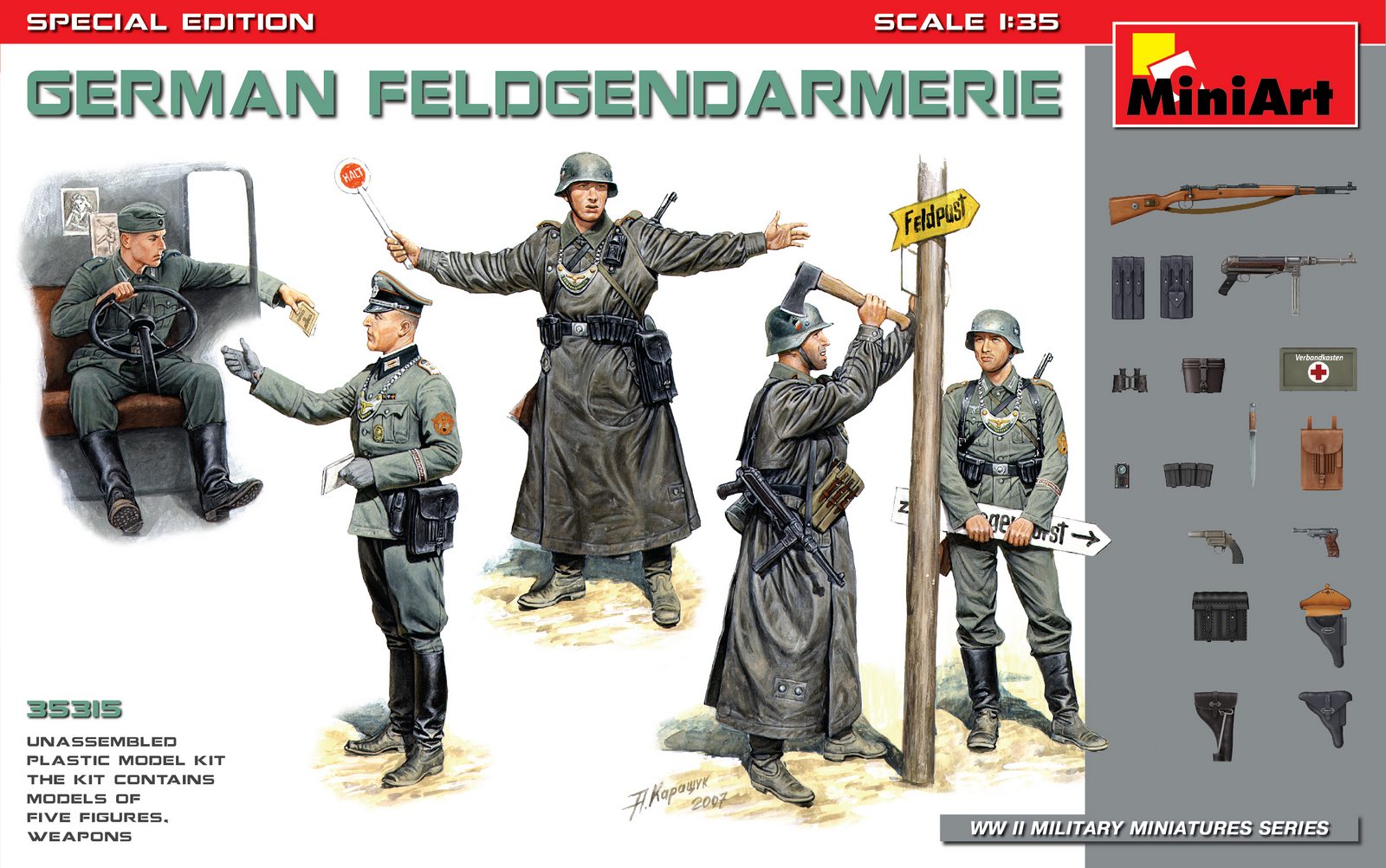 35315  фигуры  GERMAN FELDGENDARMERIE  (1:35)
