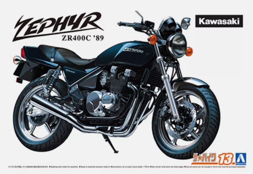 06395  автомобили и мотоциклы  Kawasaki ZR400C Zephyr '89  (1:12)