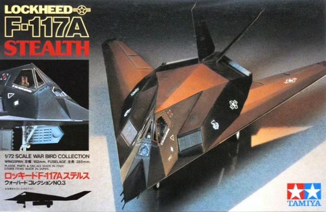 60703  авиация  Lockheed F-117A Stealth  (1:72)