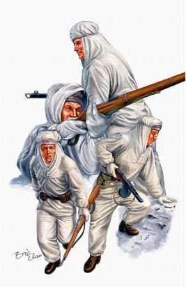 00414  фигуры  WW II Soviet Assault Red Army Winter Gear  (1:35)