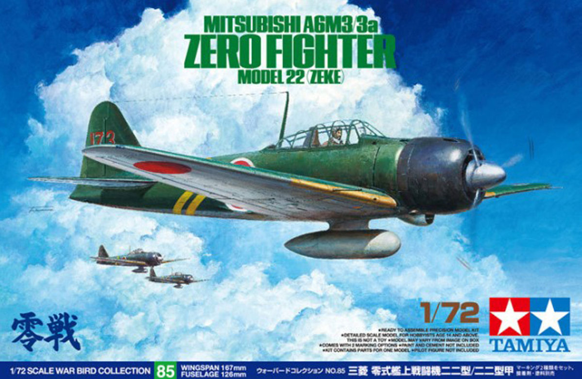 60785  авиация  A6M3/3a Zero (1:72)