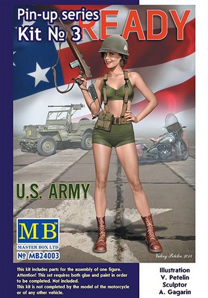 MB24003  фигуры  Пин-ап, набор №3 Элис  (1:24)