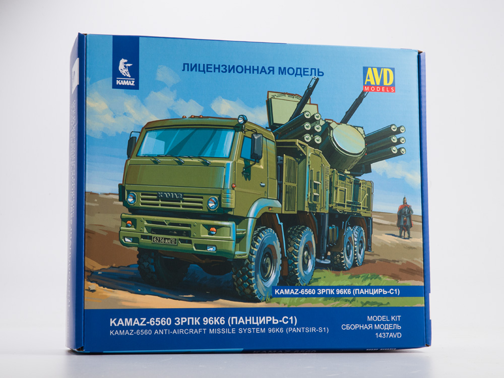 1437AVD  техника и вооружение  КАМАЗ-6560 ЗРПК 96К6 (Панцирь-С1)  (1:43)