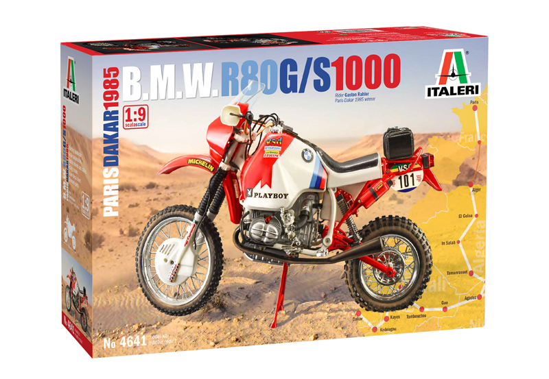 4641  автомобили и мотоциклы  B.M.W. R80 G/S 1000 Paris Dakar 1985  (1:9)
