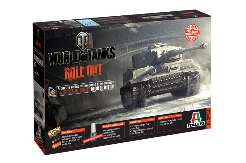 36502  техника и вооружение  World of Tanks - PZ.KPFW.VI TIGER  (1:35)