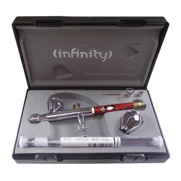 HS-126594  аэрография  Аэрограф Infinity CR Plus Two in one. Nozzle set 0.2 + 0.4mm. Cup 2ml + 5ml.
