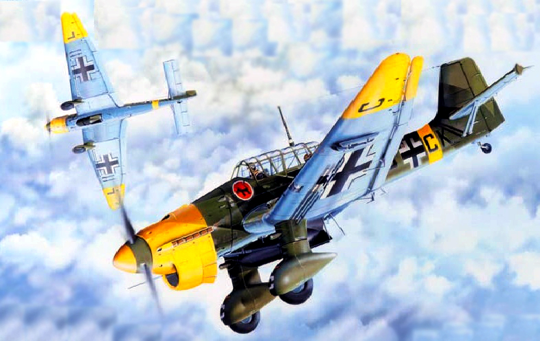 03214  авиация  Ju-87B-2 Stuka (1:32)