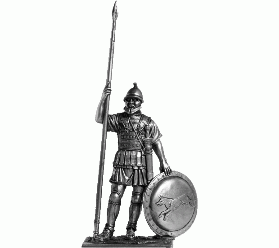 206 A  миниатюра  Македонский гоплит, середина 4 в. До н.э.