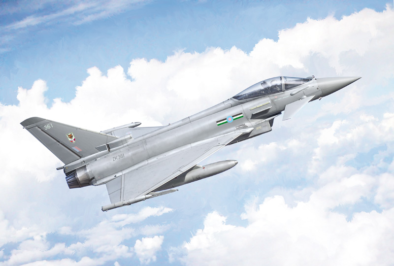 1457  авиация  Eurofighter EF-2000 Typhoon R.A.F. Service  (1:72)