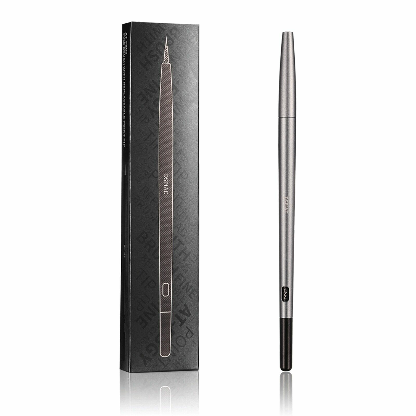 AT-FB03  кисти  Алюминиевая кисточка со сменным наконечником, серая