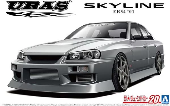 06134  автомобили и мотоциклы  URAS ER34 Skyline 25GT-t '01  (1:24)