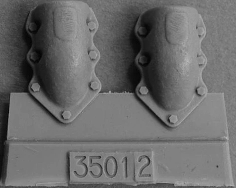 MC235012  дополнения из смолы  Armor cover of exhaust pipe for Танк-34  (1:35)