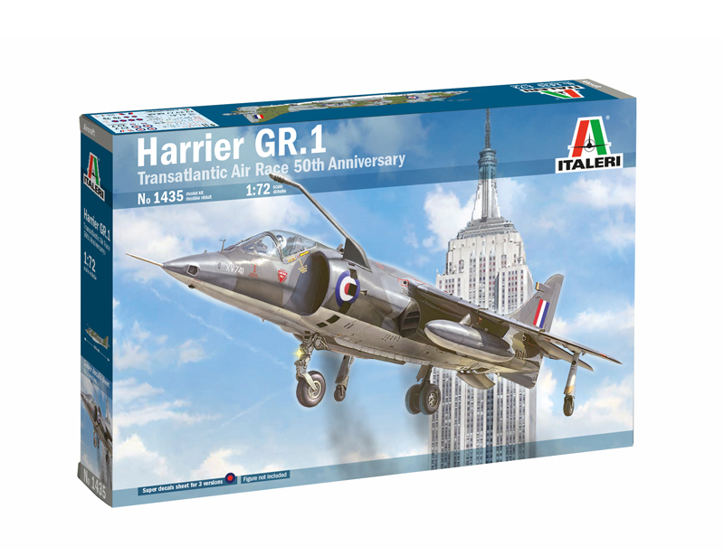 1435  авиация  HARRIER GR.1 Transatlantic Air Race 50th Ann.  (1:72)